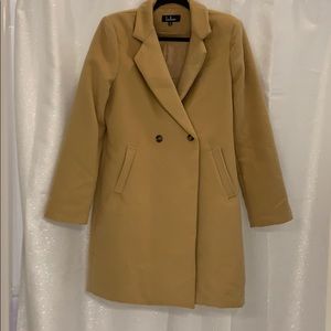 LULUS Camel Trench Coat